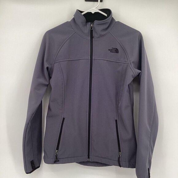 EUC‎ Ladies The North Face Full Zip Softshell Jacket- Small- Gray - Picture 2 of 7